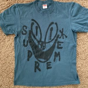 Supreme Spray Paint Smile Tee Shirt